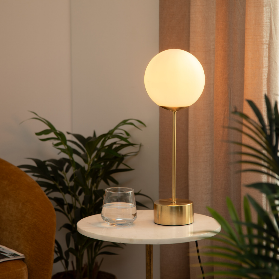 Lampe à poser verre DRIS