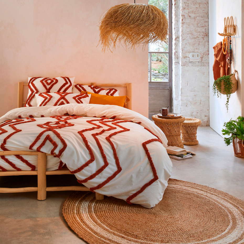 Tapis jute rond, Aftas