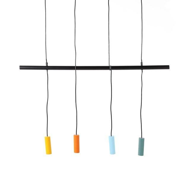 Suspension en fer et aluminium 4 couleurs Cuatro