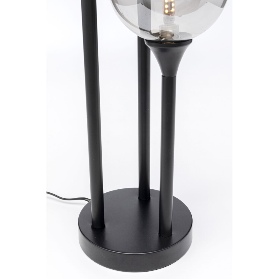 Lampadaire en verre et acier 83cm, AL CAPONE