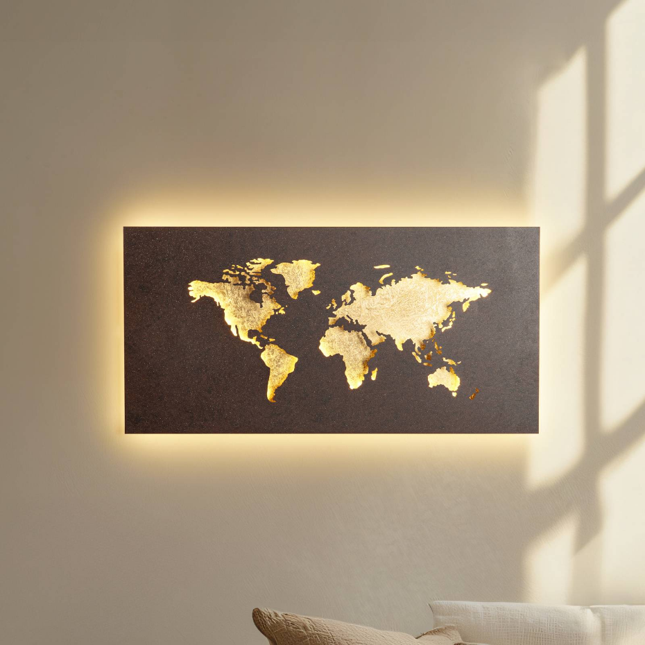 Applique en métal moderneLED, World