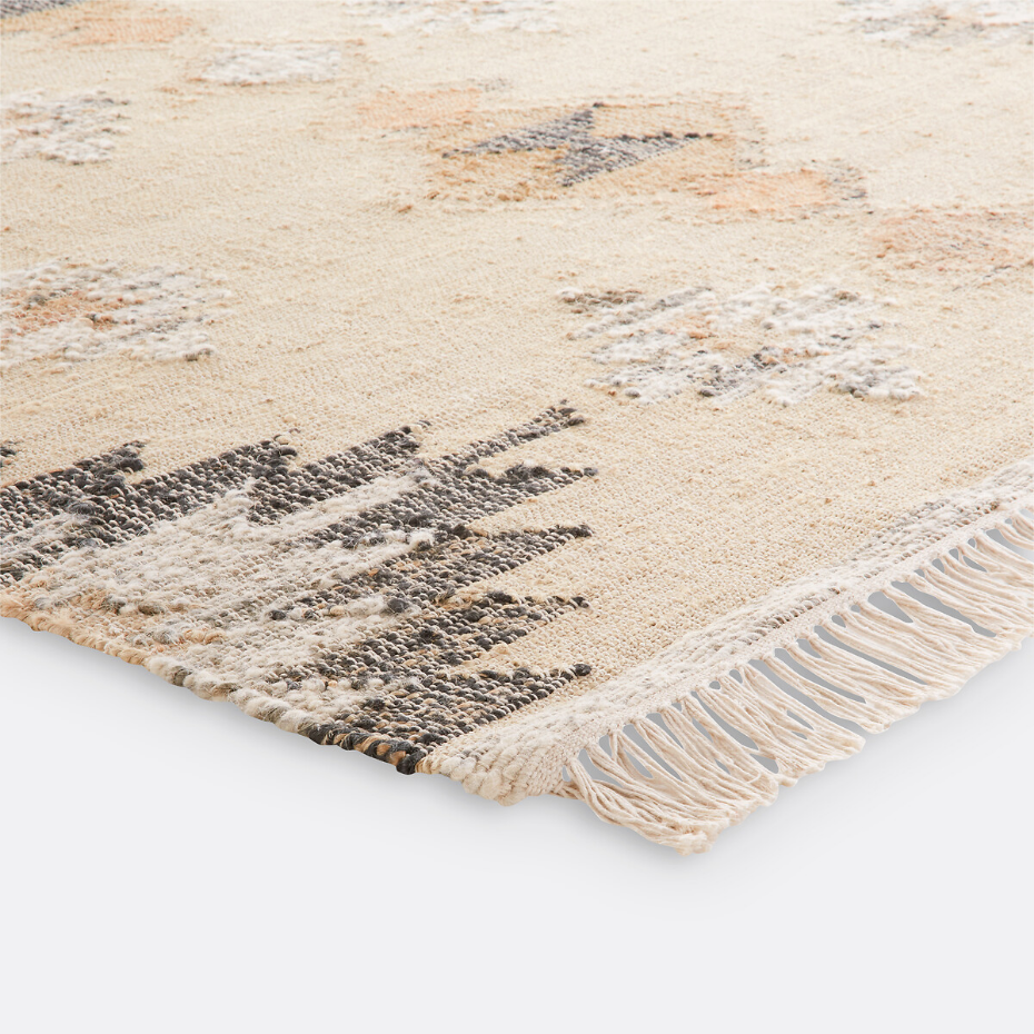 Tapis kilim effet used, Maya