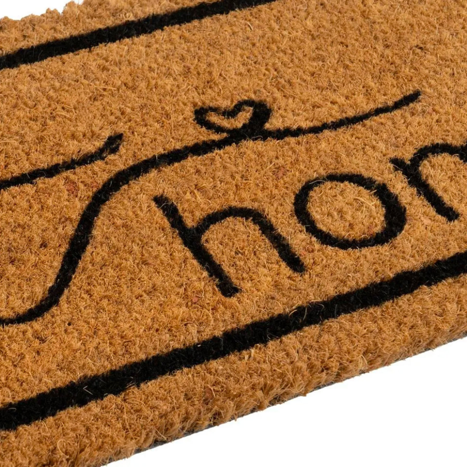 Paillasson coco long étroit Home sweet home 75x25x1.5cm