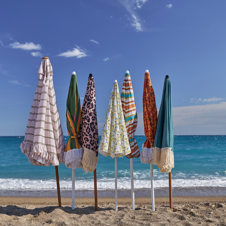 Parasol motif floral à franges, NEWARA
