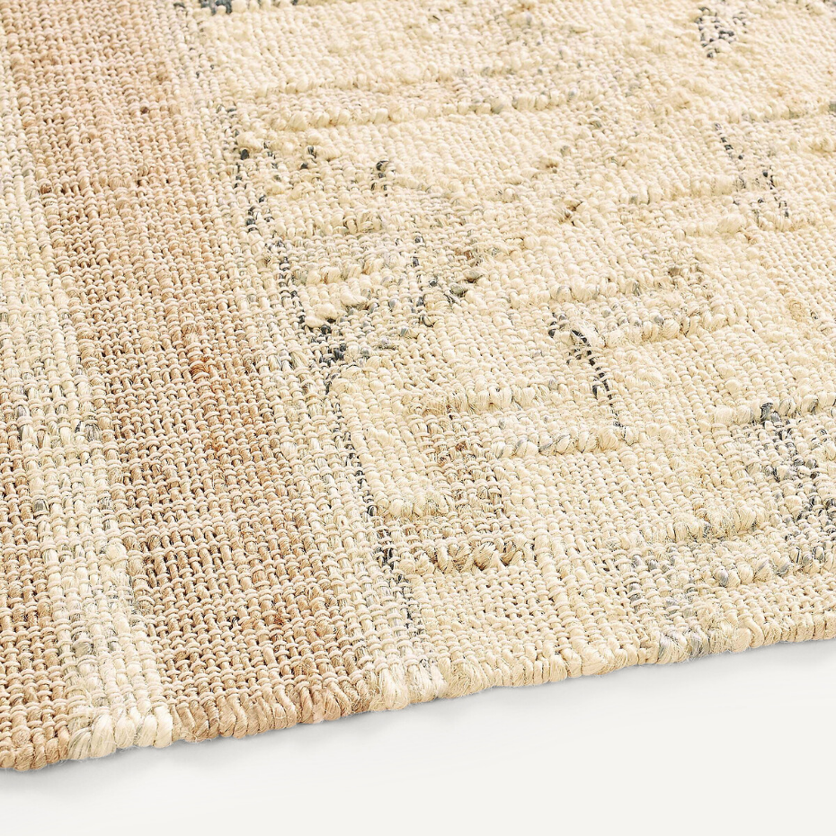 Tapis de couloir en jute, tissé main, Jelena