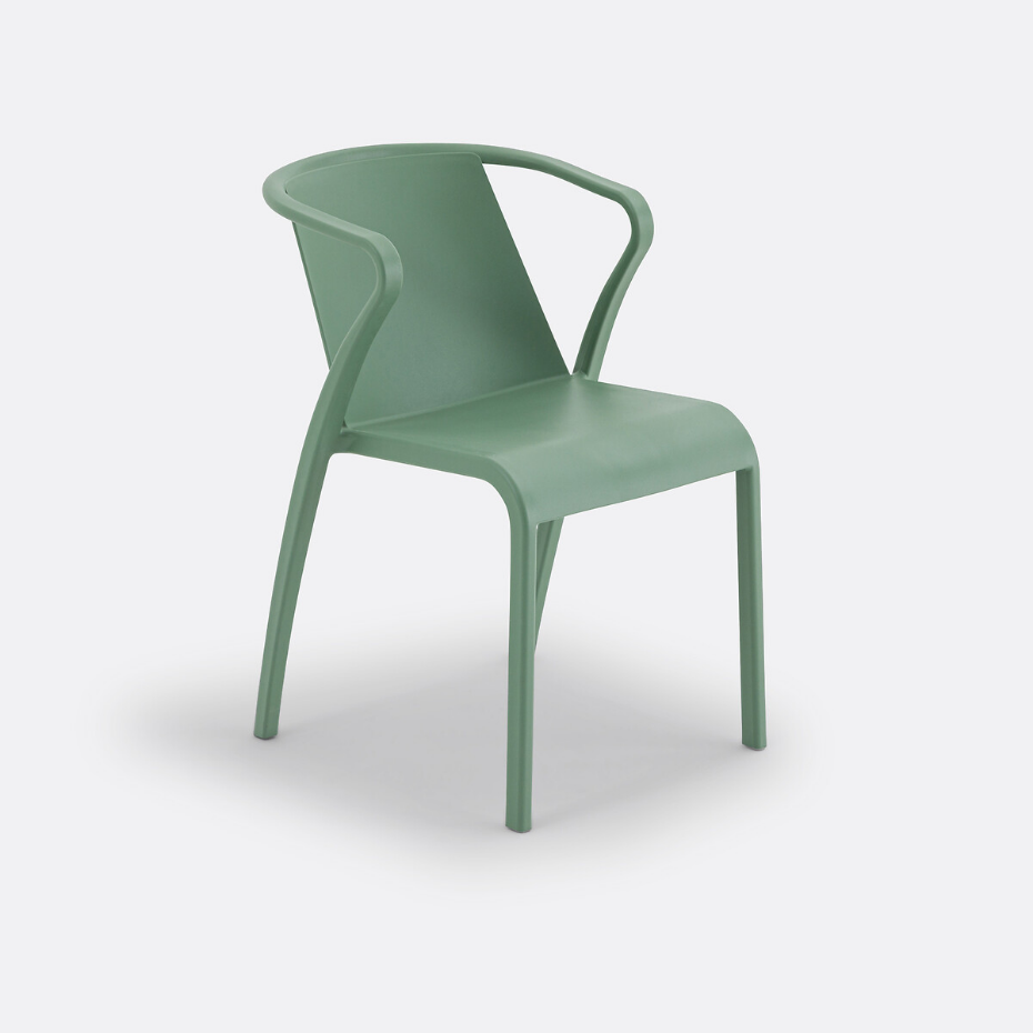 Lot de 2 fauteuils en polypropylène, Predsida