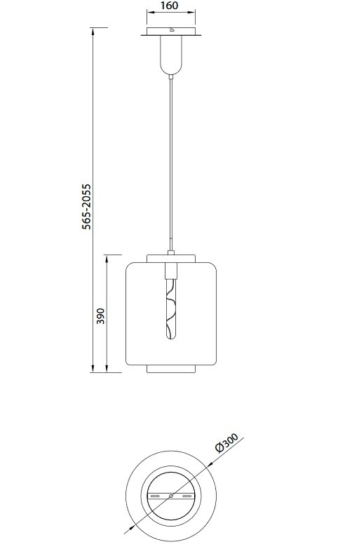Suspension en verre design, D.V014046 , JARRAS
