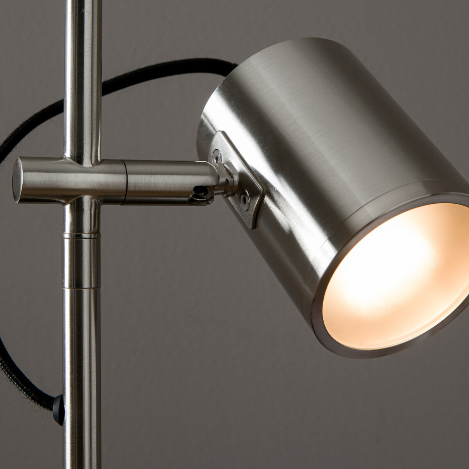 Lampe spot  finition nickel satiné, Girevole