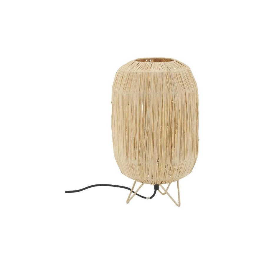 Lampe à poser en raphia Kenya Lampe à poser Naturel
