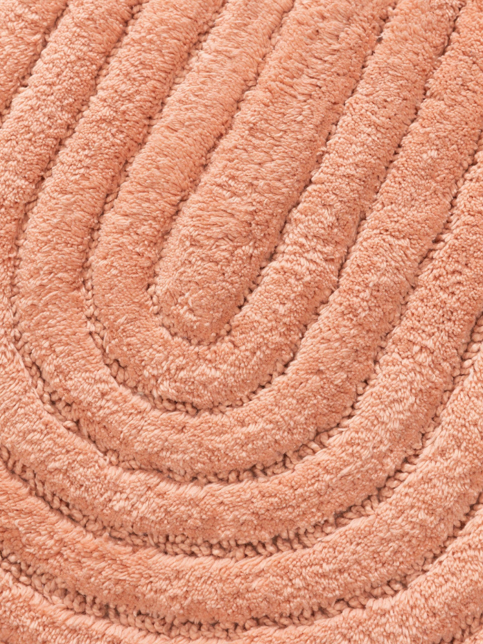 Tapis de bain ovale tufté main NIA