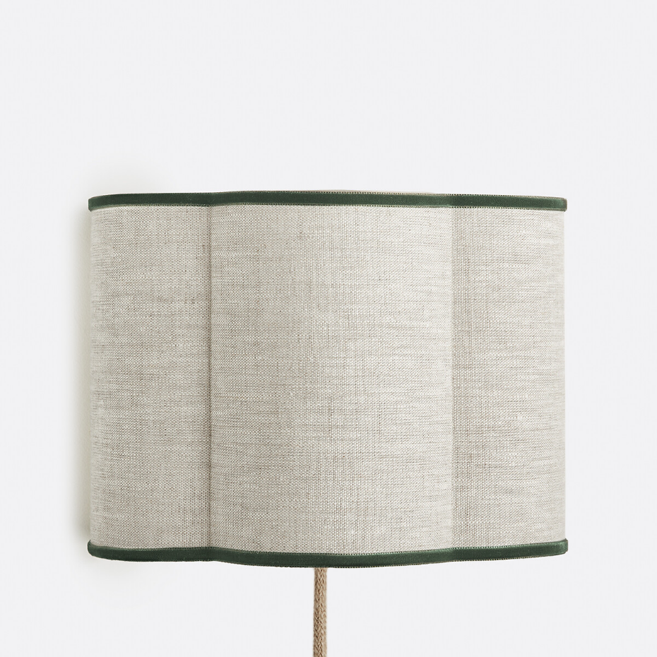 Applique en lin et velours, THADE
