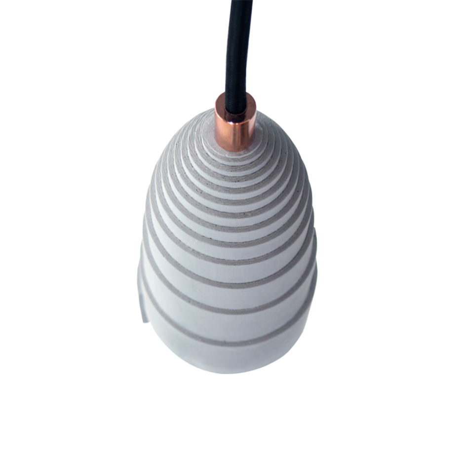 Lot de 3 suspensions béton - FLANELLE TRIPLE