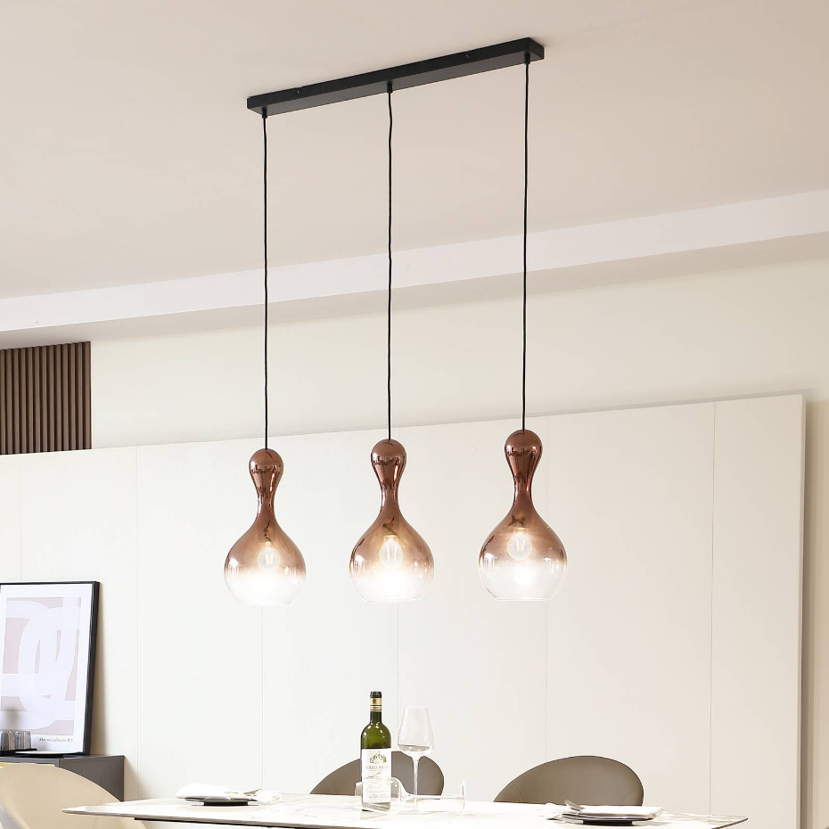 Suspension en verre moderne, Lyrisa