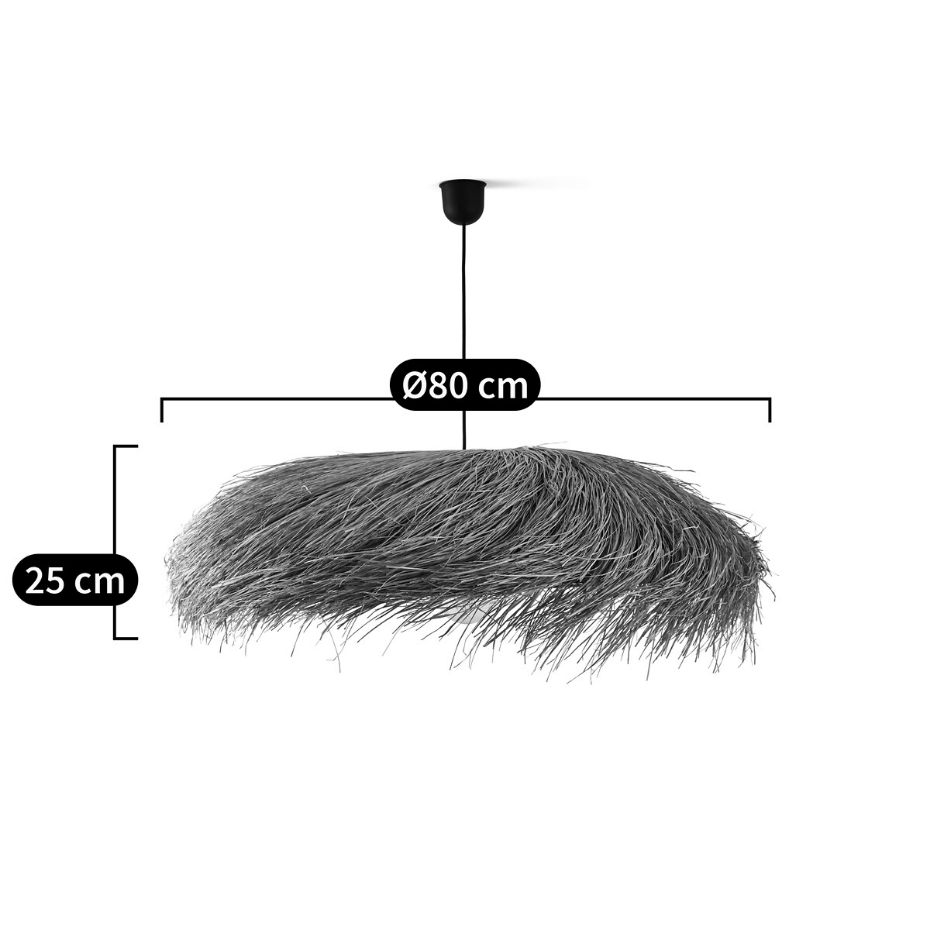 Suspension fibres de panama Ø80 cm, Samaï