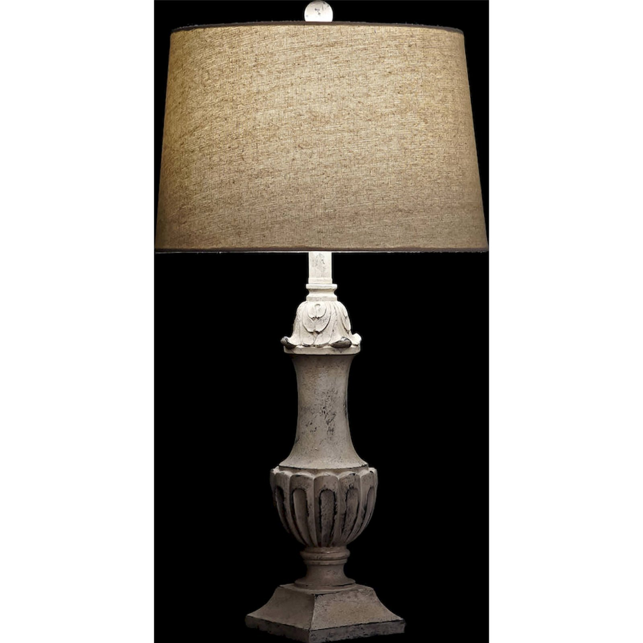 Lampe de table en résine finition  vieilli