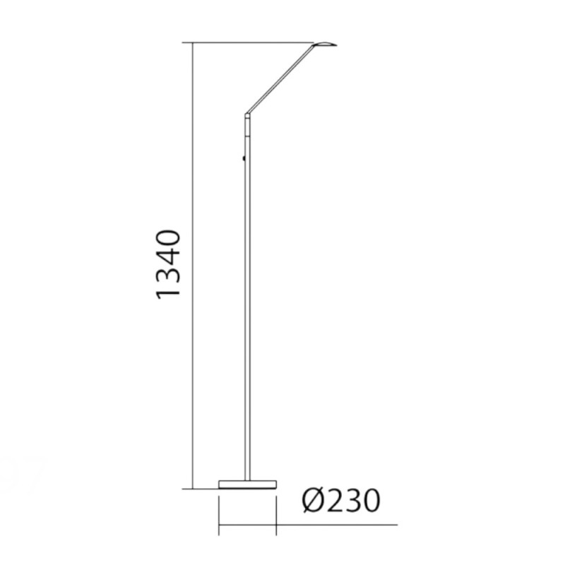 Liseuse Led 9W CCT Daphné Laiton Patiné