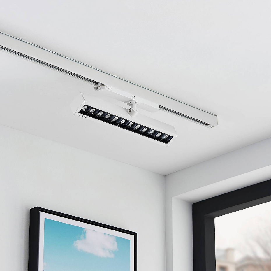 Projecteur pour rail électrique en aluminiumLED