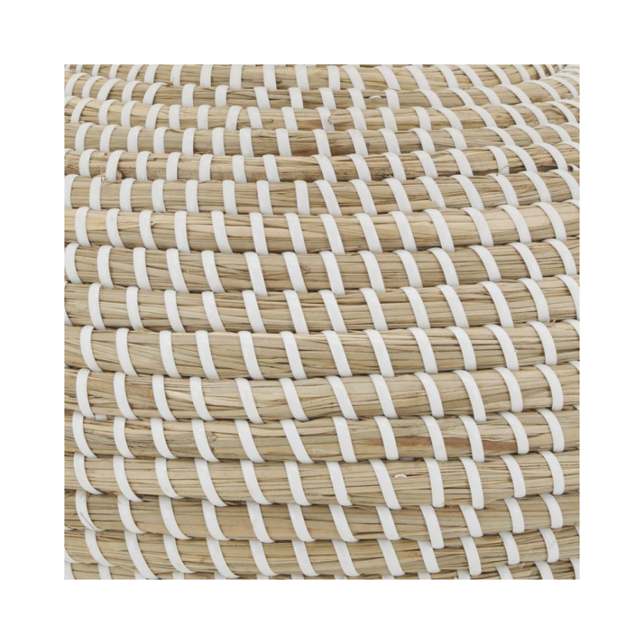 Lampe de chevet en jonc naturel Boule