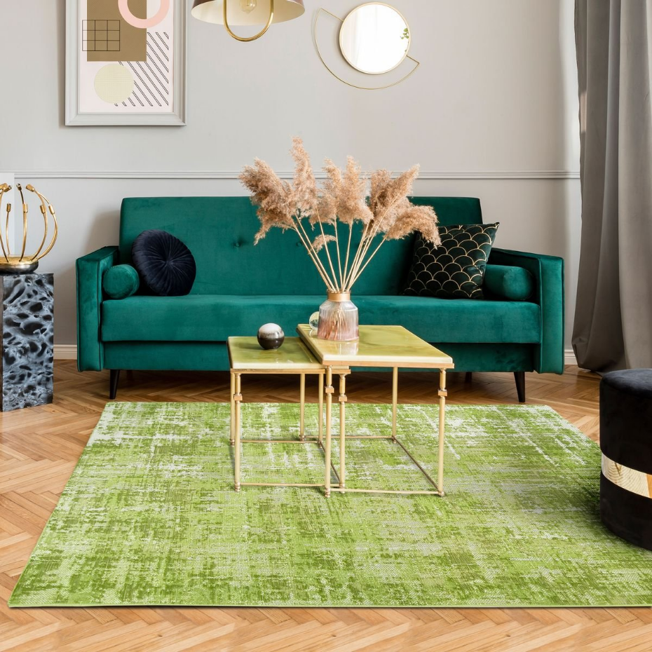Tapis salon vintage chic effet vieilli STELLE