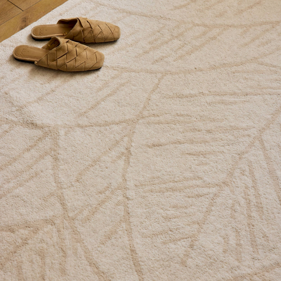 Tapis fait main en laine et coton Cèdre