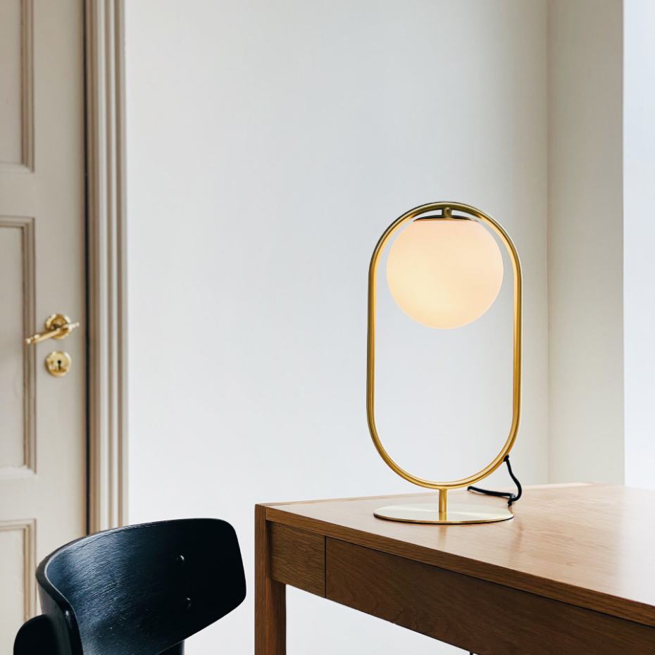 Lampe à poser en Métal brass Reims