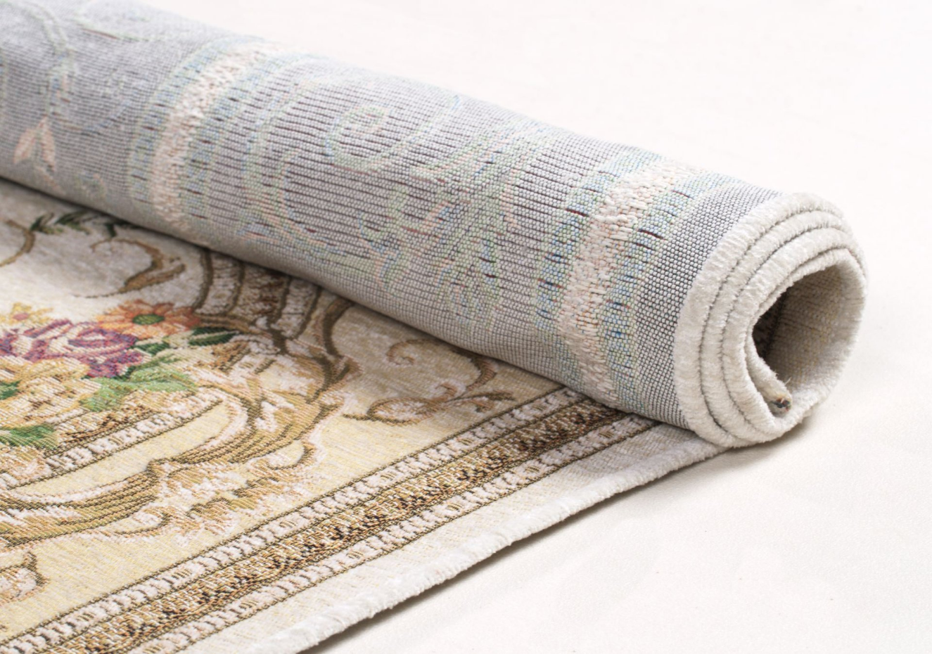 Tapis floral Flomi Florentina, tissé, plat