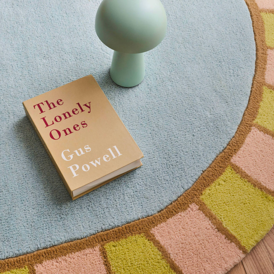 Tapis fait main en laine et coton Pantone