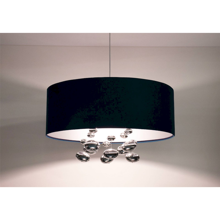 Suspension ronde en tissu avec boules décoratives Bubble Light