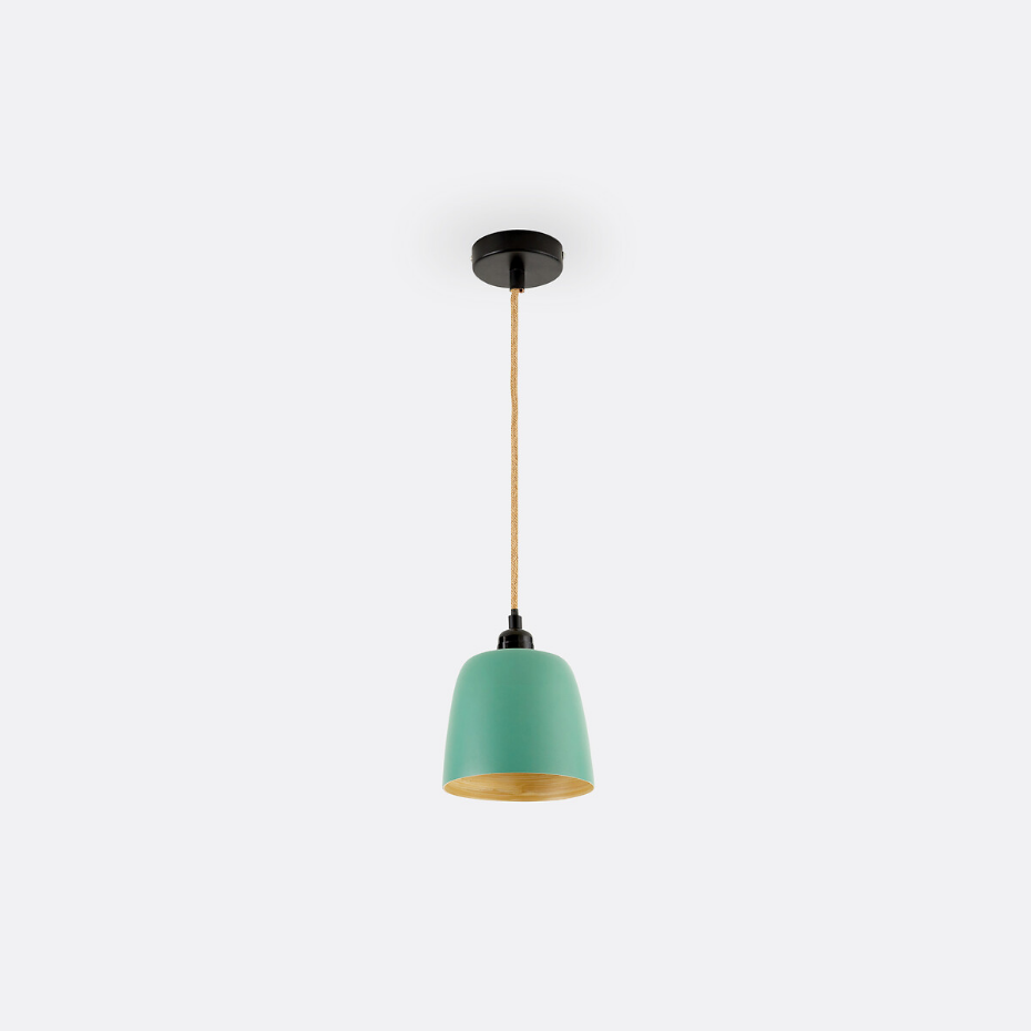 Suspension en bambou colorée Ø15 cm, Bineta