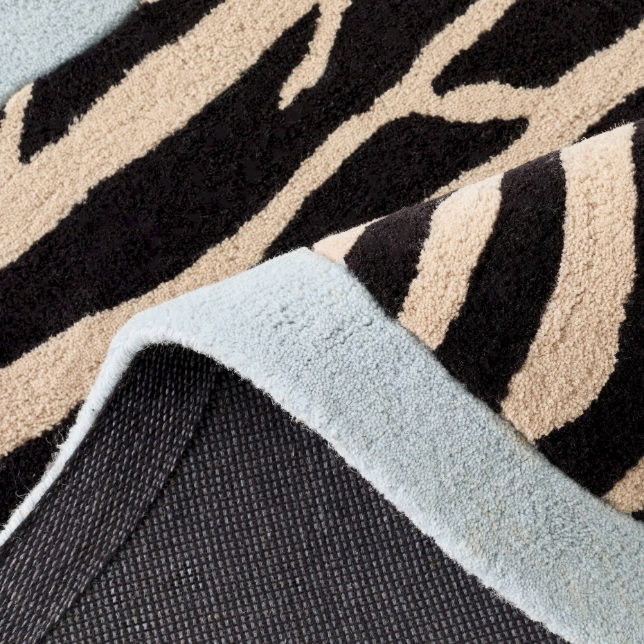 Tapis fait main en laine et coton Âme fauve