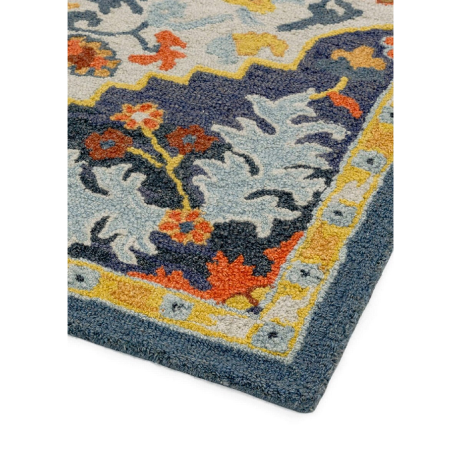 Tapis salon et chambre classique en laine  BONDI MEDAILLON