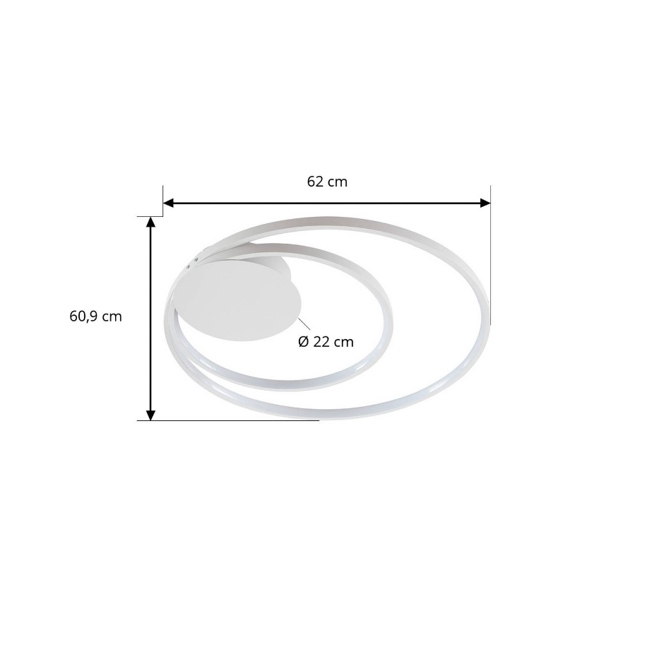 Plafonnier en aluminium moderneLED, Nerwin