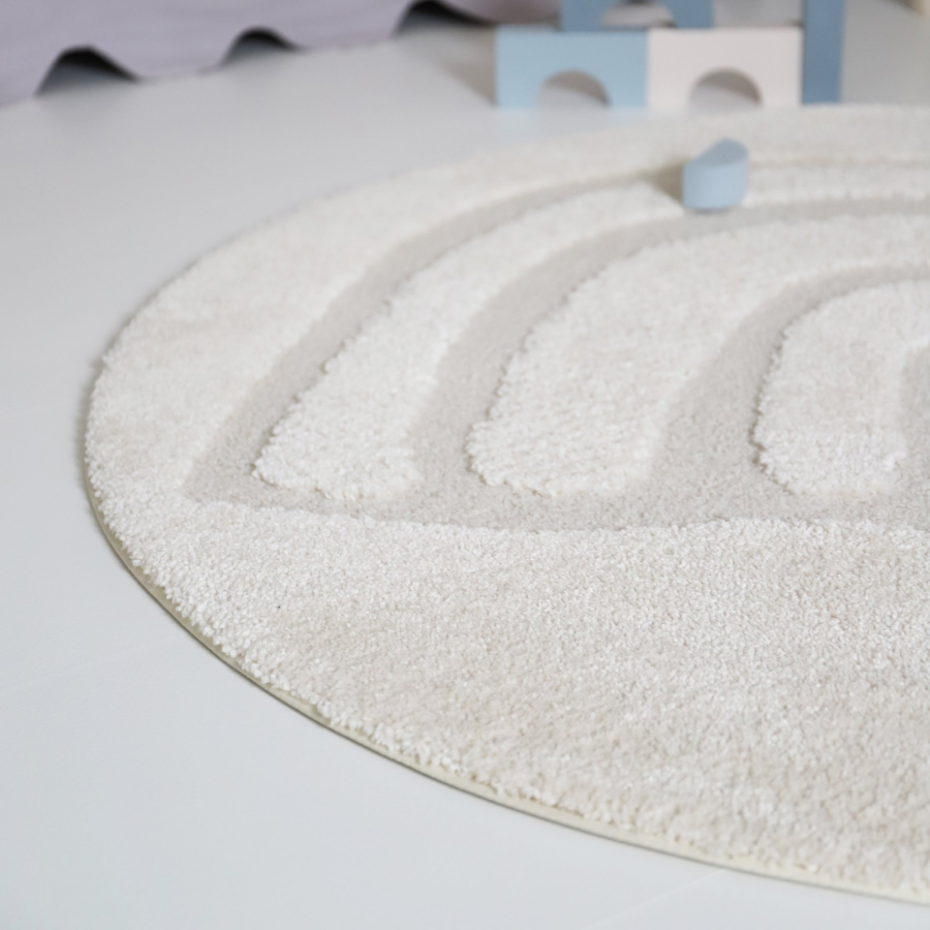 Tapis enfant arc en ciel ton sur ton RAINBOW DREAM