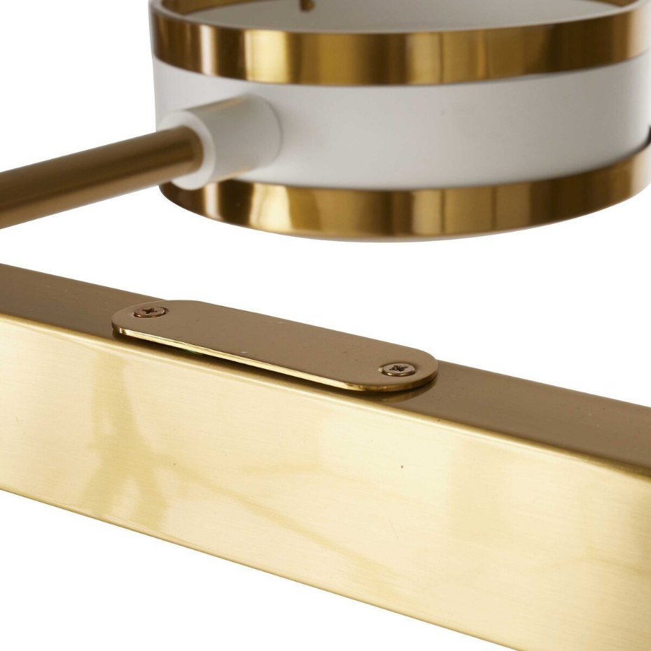 Lustre en métal blanc et doré SONIK