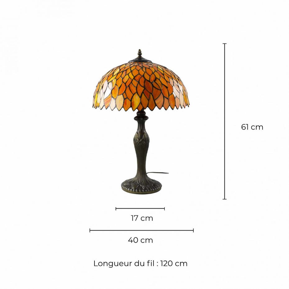 Lampe à poser grand modèle en verre mosaïque, TIFFANY CAMILLE