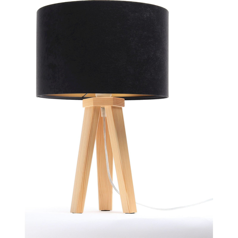 Lampe de chevet en bois Glamour