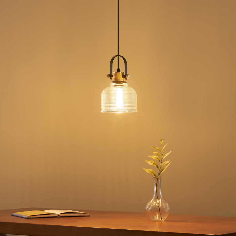 Suspension Design Vintage en Verre - VELA