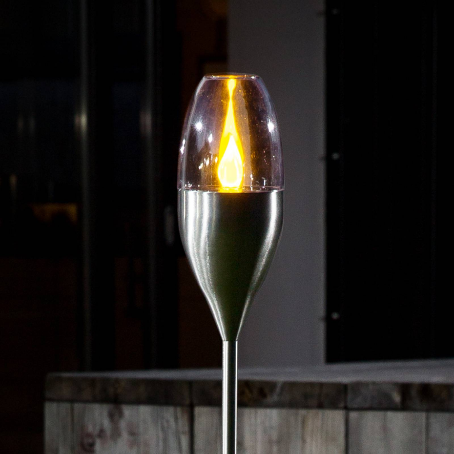 Lampe solaire en inox moderneLED, Jari