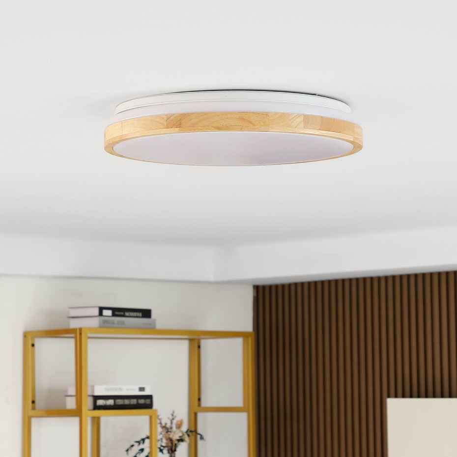 Plafonnier en bois moderneLED, Emiva