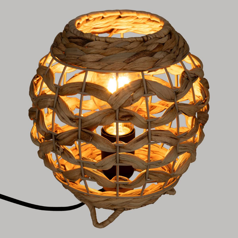 Lampe à poser jacinthe tressée SAND