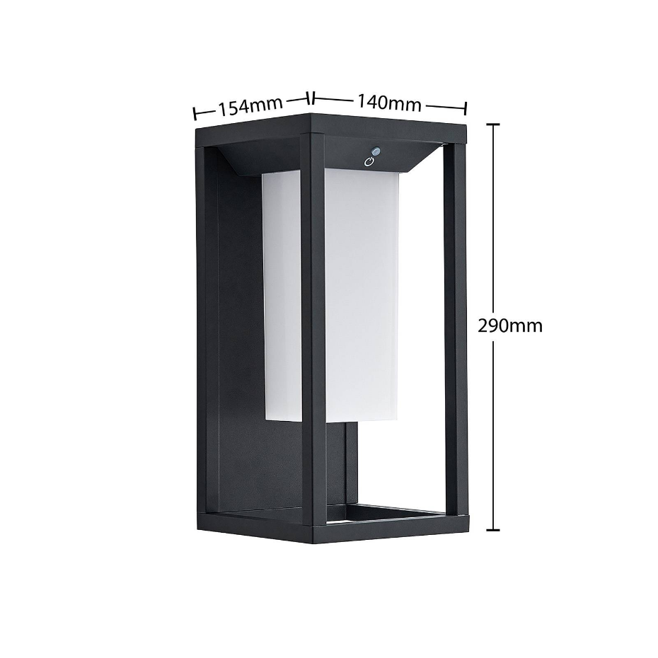 Lampe solaire extérieure en aluminiumLED