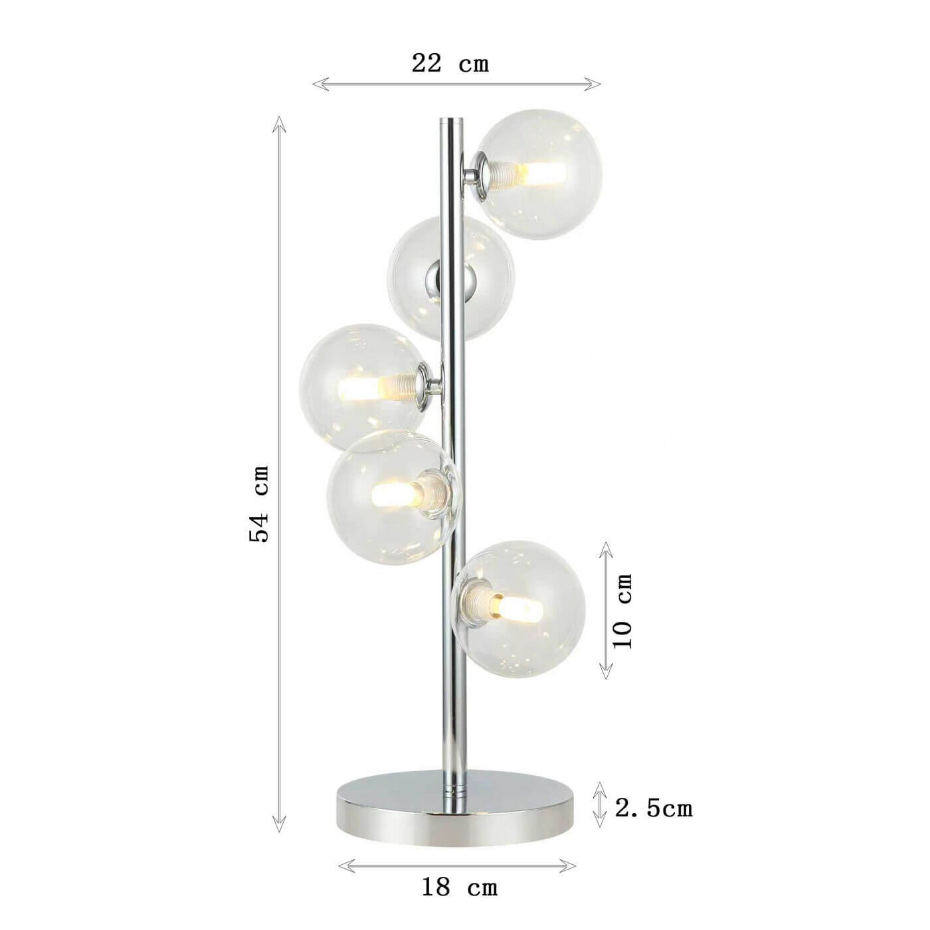 Lampe en verre et acier, SCALA BALLS