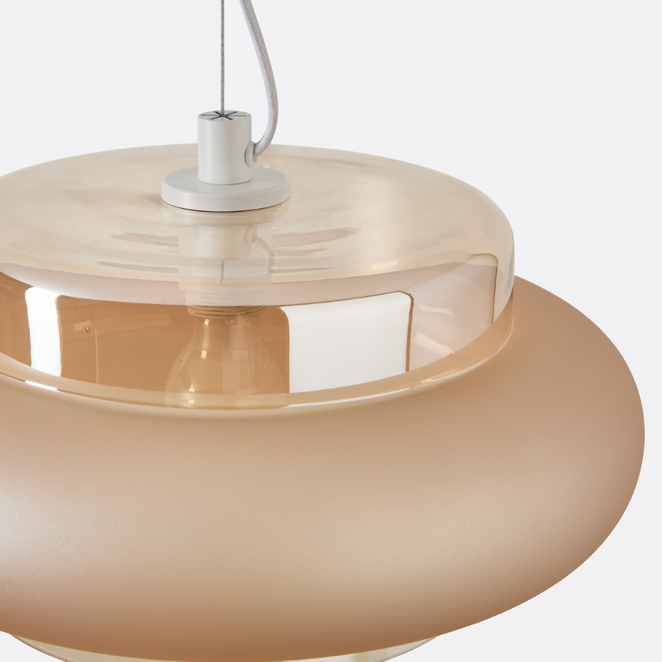 Suspension en verre coloré Ø40 cm, Triana