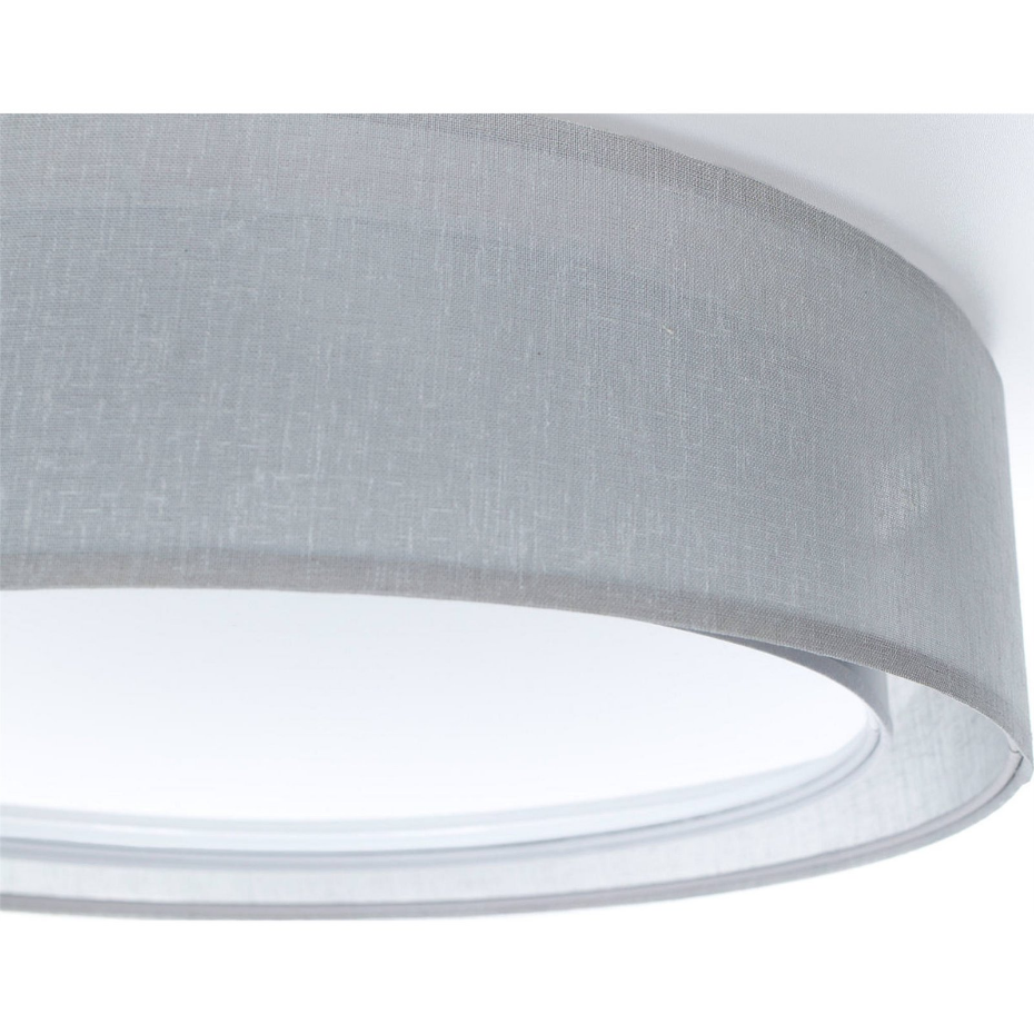 Plafonnier rond en tissu double couche Puro