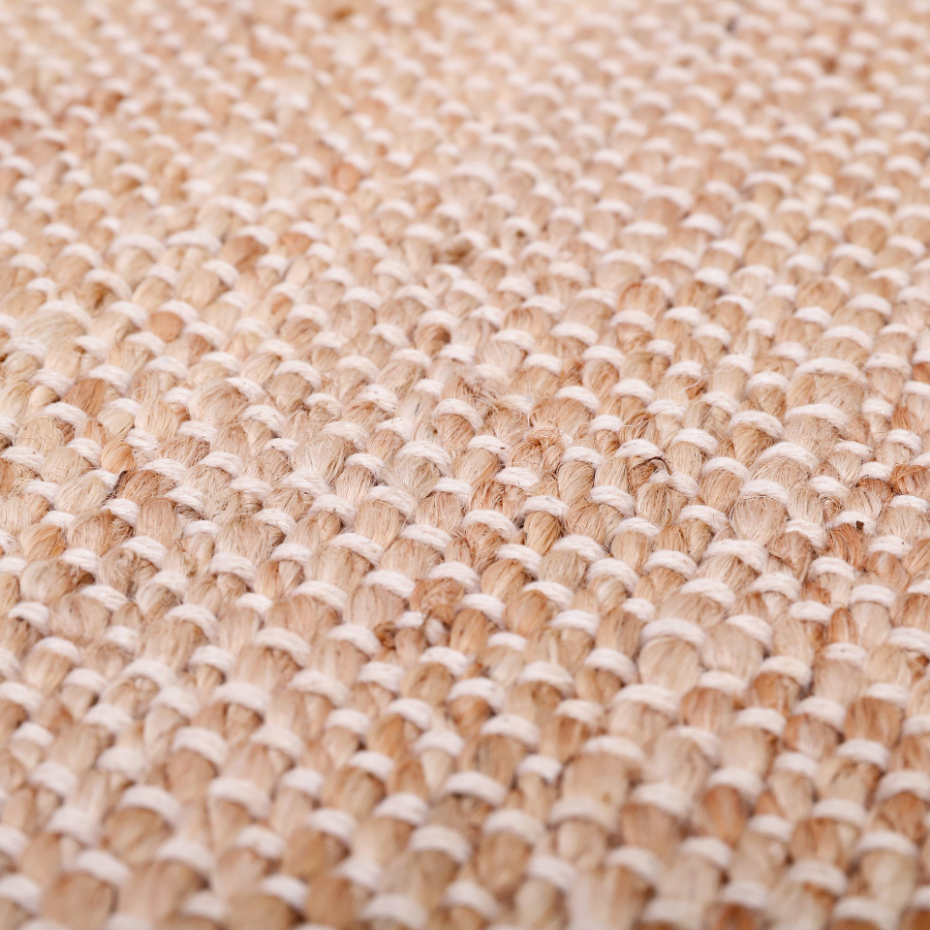 Tapis jute et coton LENNY`
