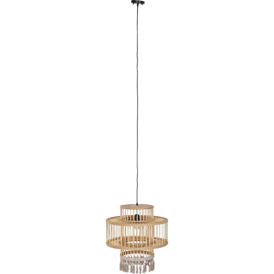 Suspension en rotin et polyester rond Urban