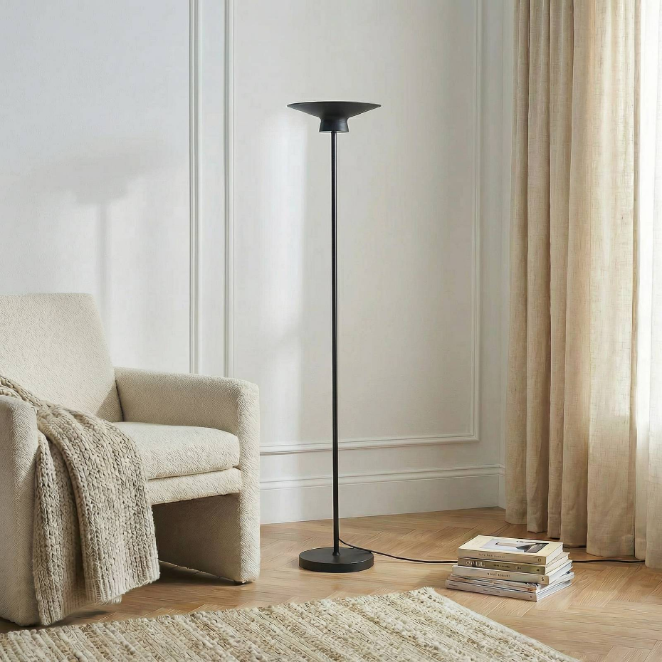 Lampadaire en métal moderneLED, Norvind