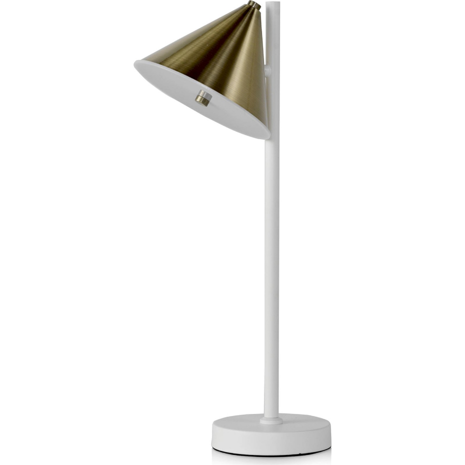 Lampe de table en métal LED hauteur réglable ronde