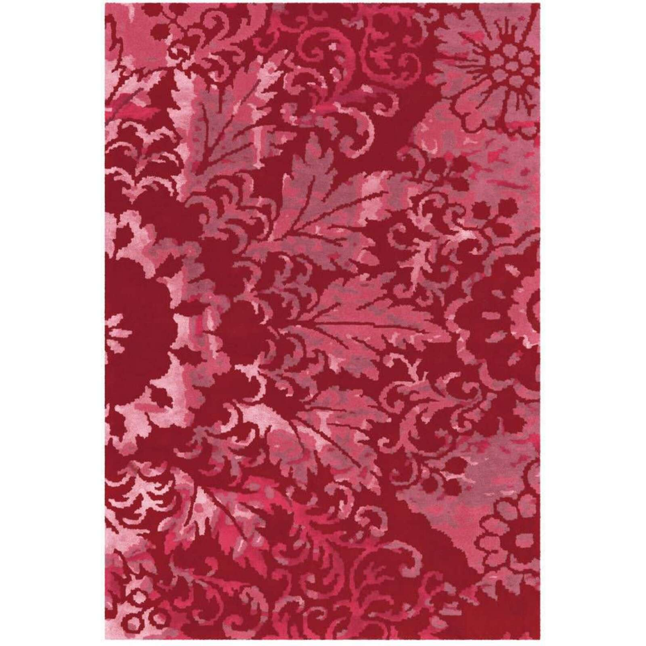 Tapis rectangulaire en laine satin 8061