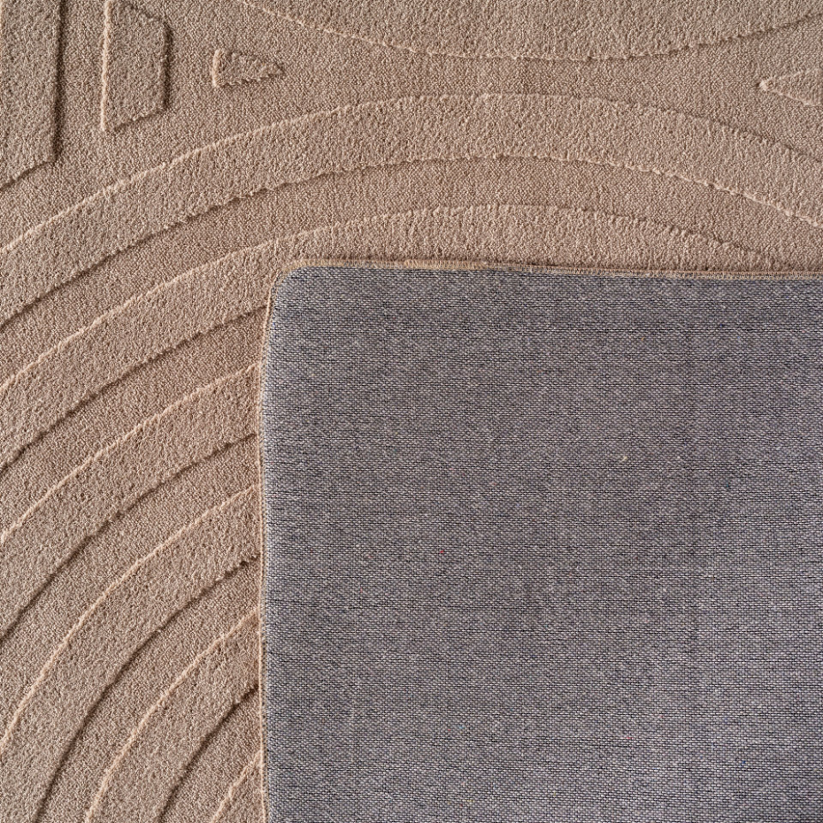 Tapis de salon à relief motif arc LENNY